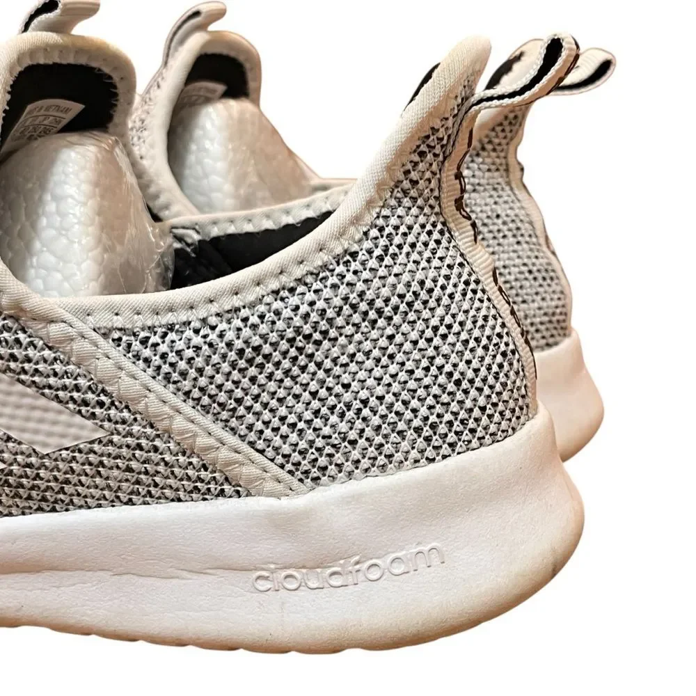 Adidas Gray Mesh Sneakers Cloudfoam Lace Up Light Athletic Shoes Women’s 8